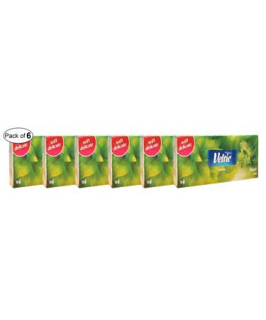 Veltie Aroma Pocket Tissues- Fresh Mint (10 In 1 Pack) (Pack of 6)