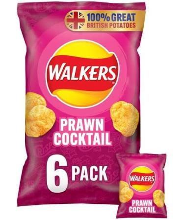 Crisps Bundle with Prawn Cocktail Multipack Crisps by Walkers 6x25g (3 Pack) - Buy Online on GoSupps.com