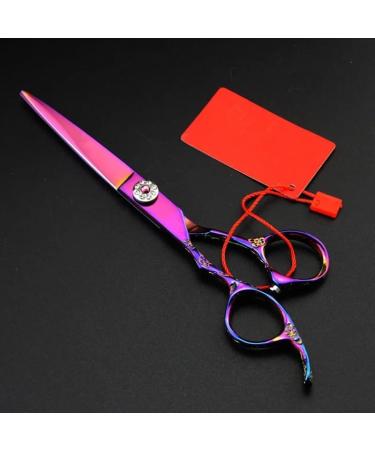 Professional Left-Handed Purple Rose Hair Cutting Scissors Set - 6 Inch Barber Shears for Thinning & Hairdressing - Buy Online on GoSupps.com