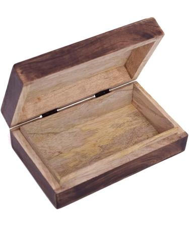 Handmade Decorative Wooden Jewelry Box - Birthday Gift Idea | Jewelry Organizer and Keepsake Box | Treasure Chest Trinket Holder Watch Box Storage - Buy Online on GoSupps.com