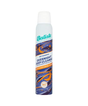 Batiste Overnight Deep Cleanse 200ml, Leave-In Deep Cleansing Dry Shampoo for Overnight Use, Absorbs Oil for Clean Looking Fresh Hair Overnight