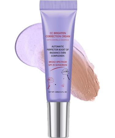 Cc Centella Asiatica Face Contour Cream, Makeup and Definition Facial Definition, Korean Cosmetic Care, Centella Cream Concealer SPF30 (Purple, 15 ml)