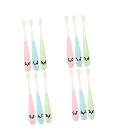 Healvian 12 STK travel toothbrush for children ergonomic children's toothbrush comfortable children's toothbrush toothbrushes for children manual toothbrush beautiful children's toothbrush girls suitcase baby
