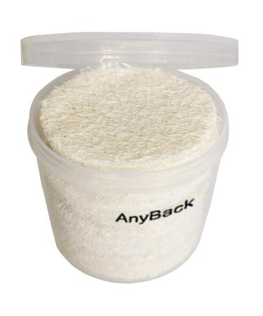 Facial Exfoliating Loofah Scrub Brush Set for Men and Women - Remove Dead Skin, Cleanse Face and Body - Makeup Sponge Remover Pad - AnyBack 12 - Buy Online on GoSupps.com