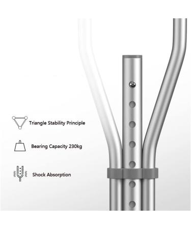 Crutches for Adults Underarm Walking Arm Crutchesdjustable Underarm Crutches for Youth/Adult/Tall Adult Underarm Crutches Lightweight Aluminum Crutches Great for Travel or Work Selfless dedication - Buy Online on GoSupps.com