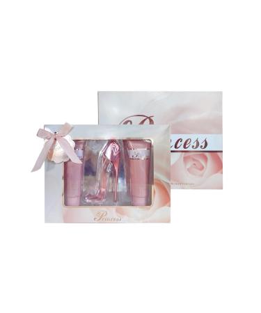 META-BOSEM 2 Sets (Prinss Gold+Prinss Pink) of Women's Fragrance Set - Sweet Floral Scent - Great Holiday Gift - a High-Heel Classic Bottle (90ml Shower Gel+50ml EDT+90ml Body Lotion) Prinss Set-3 - Buy Online on GoSupps.com