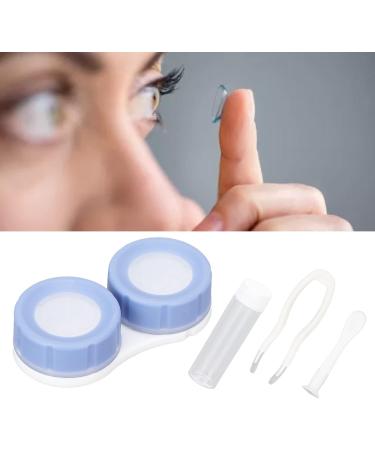 Shop Verdant Touch Mini Contact Lens Container Kit - Portable Purple & Multicolored Plastic Lens Holder for Daily Use Soaking & Retention - Perfect for Travel & Eye Care - Buy Online on GoSupps.com