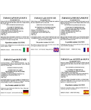 Pack 3 Taralli di Puglia. Bakery product ideal for snacks. The pack contains taralli with oil of - Buy Online on GoSupps.com