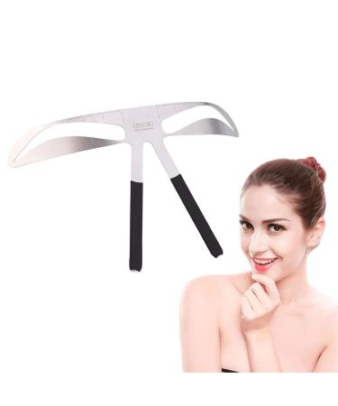 Eyebrow Ruler 4 Types Eyebrow Stamp Stencil Kit Permanent Eyebrow Ruler Eyebrow Stencils Eyebrows Shape Reusable Eyebrow Measure Balance Extension Ruler Eyebrow Shape Stencil(European style eyebrow)