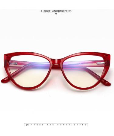 Buy SERONI TR90 Cat Eye Blue Light Blocking Glasses - UV Protection Computer & Reading Glasses for Men & Women - Stylish Red Frame 54mm - Buy Online on GoSupps.com