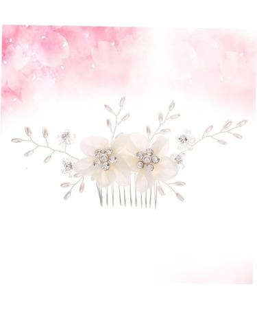HAPINARY Crystal Headpiece Wedding Headpiece Prom Headpiece Crystal Hair Accessories Pearl Wedding Hair Accessories Flower Hair Accessories Pearl Headpiece Flower Girl Bride White Headband - Buy Online on GoSupps.com
