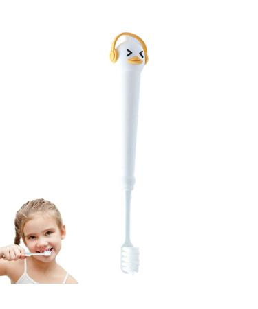 Toddler Toothbrush Toothbrush with Soft Brush Head - Travel Toothbrush with Round Anti-Slip Handle for Kids 3-12 Years Old Shakven