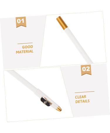 BIUDECO 12pcs Eyebrow Pencil Sharpener Makeup Eyebrow Pen for Women Eyebrow Pencil Women Wooden White - Buy Online on GoSupps.com