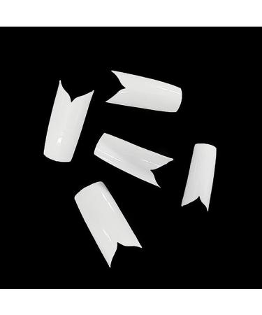 Buy White V Shape Designer False French Nail Art Tips - 500pcs | International Shipping Available - Buy Online on GoSupps.com
