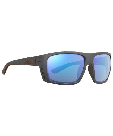 Leupold Payload Performance Eyewear with Polarized Lenses Payload Dark Gray Frames - Blue Mirror Lenses