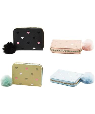 Portefeuille court et fin pour enfants avec de jolis c urs brod s pour filles porte-cartes pour enfants organisateurs d'argent porte-cartes de cr dit en PU B - Buy Online on GoSupps.com