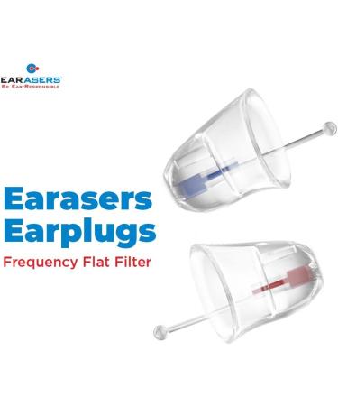 EARasers Noise Cancelling Earplugs - Reusable Noise Reduction Musicians Earplugs for Concerts  Djs  19dB Peak Reduction Medium - Buy Online on GoSupps.com