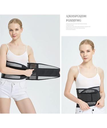 Buy Black XL Lumbar Support Waist Trainer & Trimmer Belt for Pain Relief | Unisex Lower Back Support for Gym & Weightlifting - Buy Online on GoSupps.com