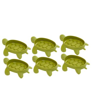 Ciieeo 6 Pcs Turtle Soap Dish Sink Sponge Holder Cartoon Bathroom Soap Holder Kitchen Cleaning Sponge Holder Soap Storage Holder Rose Gold Clothes Hanger Dolls Drying Rack Pp Animal