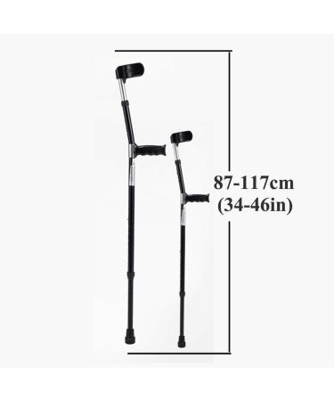 GagalU Lightweight Adult Forearm Crutches Portable Medical Arm Cuff Crutch Height Adjustable Aluminum Alloy Elbow Walker Ergonomic Design - Buy Online on GoSupps.com
