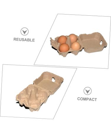 Zerodeko Boxes 10pcs Kraft Paper Pulp Egg Tray Egg Carton Packing Box Household Cartons - Buy Online on GoSupps.com