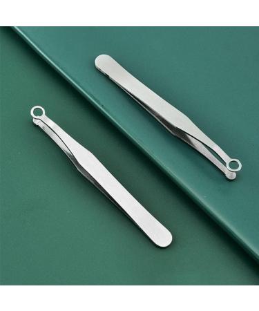 Beavorty Round Nose Hair Trimmer Set - Stainless Steel Nose Tweezers & Eyebrow Scissors for Men | Precision Nose Hair Removal - Buy Online on GoSupps.com