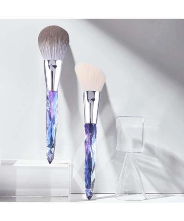 7 Piece Crystal Makeup Brush Set - Dazzling Transparent Handles | Complete Beauty Tools for Flawless Application - Buy Online on GoSupps.com