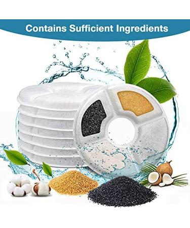 8-Pack Catit Senses & Flower Fountain Replacement Filters Pet Activated Carbon Filters - Buy Online on GoSupps.com