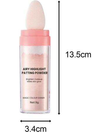 harayaa Highlighter Powder Loose Powder Eyes Glitter Sparkle Body Brightens Face Blusher Cosmetics Smooth Shimmer and Shine for Makeup Pink - Buy Online on GoSupps.com
