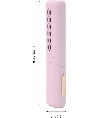 Rechargeable Mini Hair Straightener & Comb Brush | 2 in 1 Portable Design for All Hair Types - Purple - Buy Online on GoSupps.com