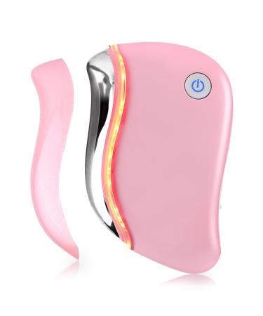 Aikertec Electric Gua Sha, 4-in-1 Multi-Function Anti-Aging Face Massager, Facial Contouring & Firming, Heat Electric Gua Sha Tool, Double Chin, Awakening Skin, Deep Treatment Pink Electric Gua Sha - Buy Online on GoSupps.com