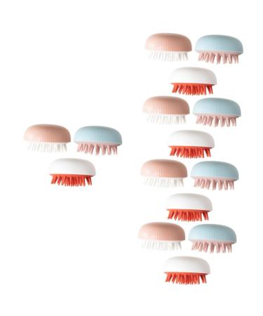 Beavorty 15 STK Shampoo brush hair tanning ridge travelwort cleaning brush shampoo-brush with double usage purpose shampoo-brush for women clean massage brush shampoo artifact