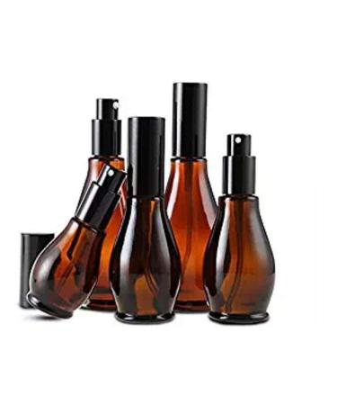 Buy Refillable Amber Glass Pump Bottles with Black Pump - 30ml | 2 Pack - Eco-Friendly & Durable | International Shipping Available - Buy Online on GoSupps.com