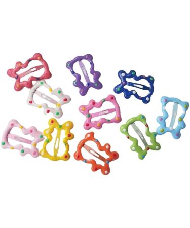 XIAHIOPT Clip Lovely Hair Barrettes Star/Bear/Bowtie/Square Shape Hairpin Unique Hairpins for Teenagers 10 drops of water - Buy Online on GoSupps.com