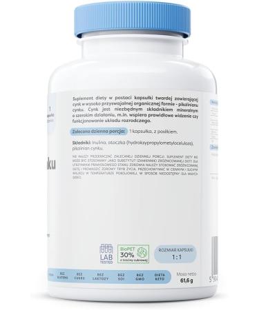  OSAVI Osavi Zinc Picolinate 50mg - 180 vegan caps - Buy Online on GoSupps.com