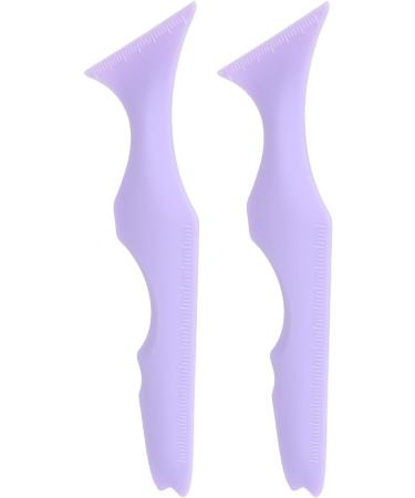 Aid Stencil Pointed Tip Reusable Molds Stencil 2pcs Waterproof for Beginners for Daily Use (Purple) - Buy Online on GoSupps.com