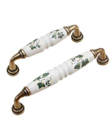 Creatwls 6-Piece Kitchen Cabinet Handles | Arch Furniture Hardware & Porcelain Knobs - 128mm Style B - Buy Online on GoSupps.com