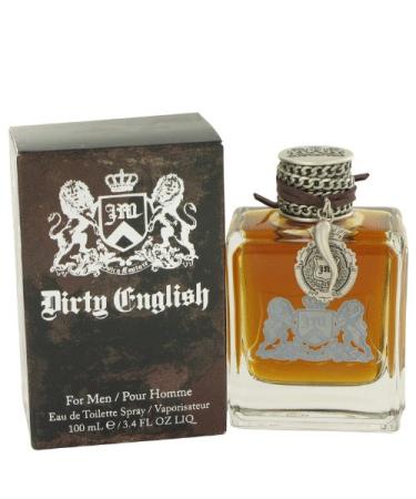 Dirty English by Juicy Couture Eau De Toilette Spray 3.4 oz / 100 ml for Men + AZZARO by Loris Azzaro Vial (sample) .04 oz for Men Cedar,Sandalwood