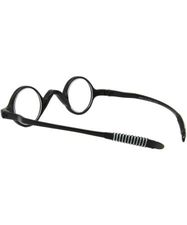 Meijunter Round Frame Reading Glasses for Men & Women - 1.0 to 4.0 Strengths - Stylish Black Readers - Buy Online on GoSupps.com