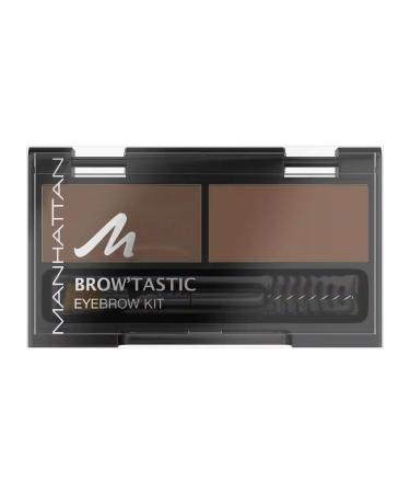 Manhattan BrowTastic Eyebrow Kit eyebrow powder & eyebrow powder in eyebrow set for pinning and tinting color BrowNie 002 1 x 3 g