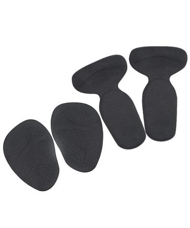 Shoe Heel Gel Self-Adhesive Forefoot Cushions Anti-wear Foot Adult Soft Sports for Heel Spurs and Heal Dry Cracked Heels(Flannel black suit X-Large)