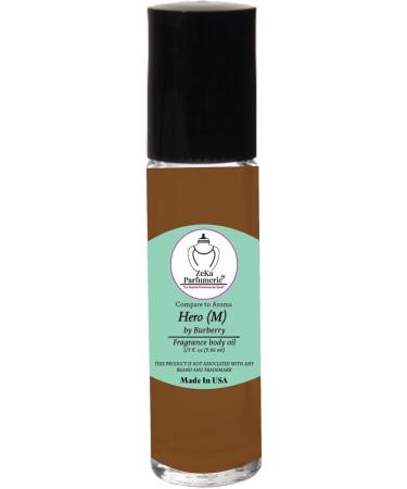 Compare to Aroma Compatible with Hero by Burberry for Men Fragrance Body Oil on 1/3 oz (9.86ml) Travel Size Roll-On Botlle - Buy Online on GoSupps.com
