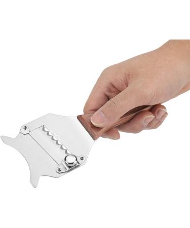 Premium Truffle Planer Razor | Stainless Steel Chocolate & Cheese Cutter | Adjustable Blade with Wooden Handle - Buy Online on GoSupps.com