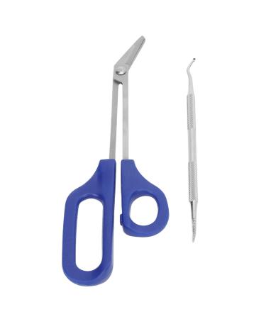 Long Handled Toenail Scissors Easy to Hold Nails File Pedicure Nail Tool Set