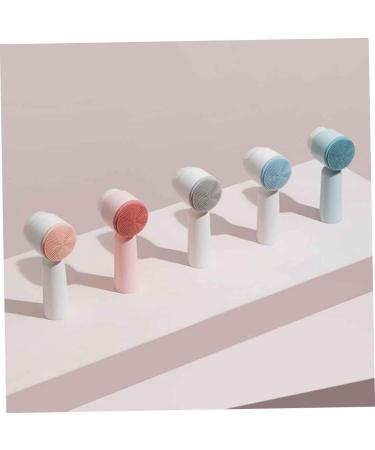 minkissy Cleaning Brush Face Pore Cleanser Facial Cleansing Brush Handheld Brush Face Cleanser Soft Bristles Facial Brush Face Cleaning Silicone Deep Cleasing Milk Grey 5.5X12.5cm - Buy Online on GoSupps.com
