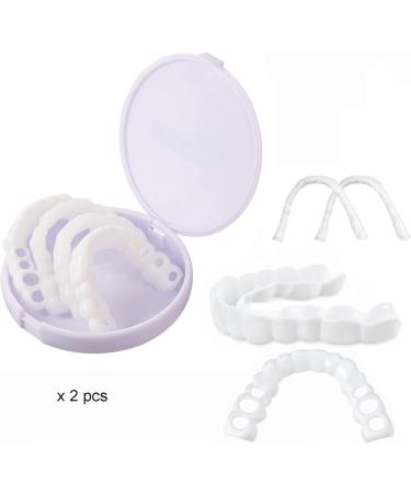 Flipped Warm False Teeth Covers - Comfortable Top & Bottom Veneers for a Whiter Smile | International Shipping - Buy Online on GoSupps.com