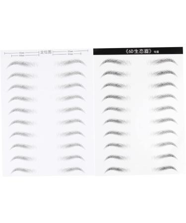 FOMIYES 6 Sheets Eyebrow Stickers Eye Brow Skz Stickers Brow Tatoo Simulation Eyebrow Water Proof Patch 6d - Buy Online on GoSupps.com