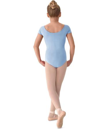 Mirella Girl's Princess Seam Cap Sleeve Dance Leotard 4-6 in Light Blue - Perfect for Dance Class - Buy Online on GoSupps.com