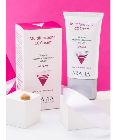 ARAVIA CC Cream SPF 20 - Multifunctional Face Cream Sand Tone 50ml | International Shipping - Buy Online on GoSupps.com