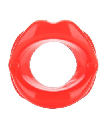 Lip Trainer Oral Exerciser Lip Exerciser Silicone Face Lifting Lip Exerciser Mouth Muscle Tightener Tightening Anti-Wrinkle Tool(Red)